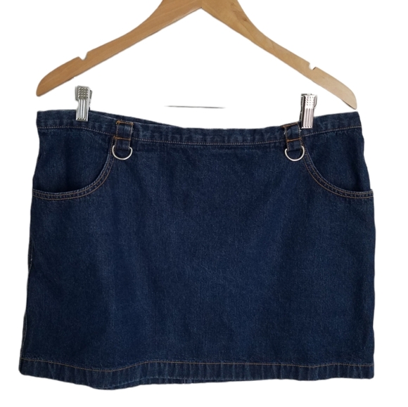 Old Navy Dresses & Skirts - Pretty Dark Blue Denim skirt size 16 Old Navy